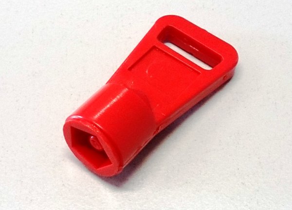 Schlüssel Kunststoff rot Fünfkant für Bedienteil