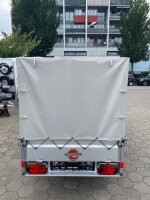 PKW Anh&auml;nger Fabrikat Stema Typ FT 7.5-20-10.1B mit Plane &amp; Spriegel 80 cm