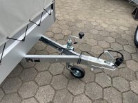 PKW Anh&auml;nger Fabrikat Stema Typ FT 7.5-20-10.1B mit Plane &amp; Spriegel 80 cm