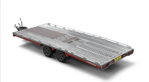 PKW Anhänger Fabrikat Brian James Typ: T Transporter - 5,50x 2,24 m - 3.500kg 12 Zoll inkl. 1,80m Rampen