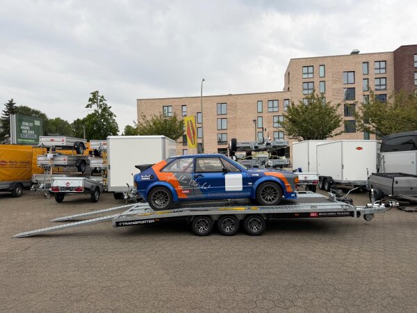 PKW Anhänger Fabrikat Brian James Typ: T Transporter - 5,00x2,24 m - 3.500kg 10 Zoll, inkl. 1,80m Rampen