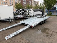 PKW Anh&auml;nger Fabrikat Brian James Typ: T Transporter - 5,00x2,24 m - 3.500kg 10 Zoll, inkl. 1,80m Rampen