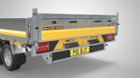 PKW Anh&auml;nger Fabrikat Brian James Typ Cargo Tipper 360x200 3,5 t 2 Achser mit E Pumpe, Pendelklappe