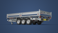 PKW Anh&auml;nger Fabrikat Brian James Typ Cargo Tipper 400x200 3,5 t 3 Achser mit E Pumpe, Pendelklappe