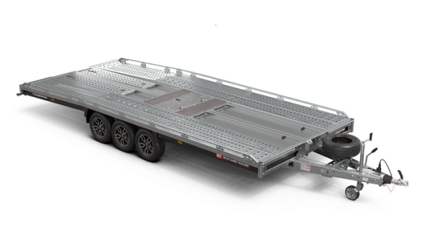 PKW Anhänger Fabrikat Brian James Typ: T Transporter - 5,50x 2,24 m - 3.500kg 12 Zoll inkl. 1,80m Rampen
