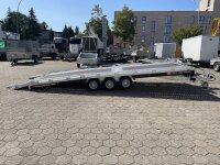 PKW Anh&auml;nger Fabrikat Brian James Typ: T Transporter - 5,50x2,24 m - 3.500kg 10 Zoll Auffahrklappe