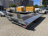 PKW Anh&auml;nger Fabrikat Brian James Typ: T Transporter - 5,50x2,24 m - 3.500kg 10 Zoll Auffahrklappe