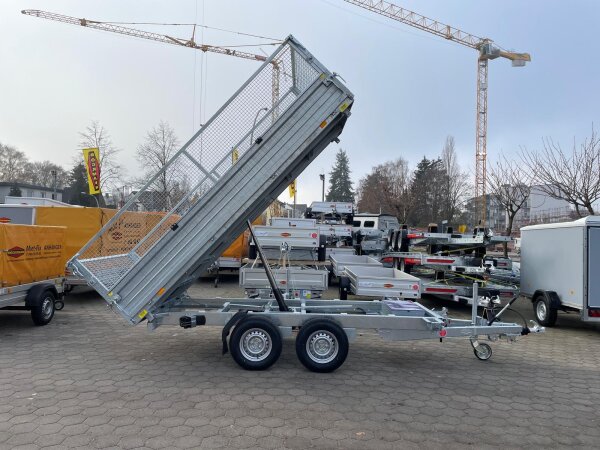 PKW Anhänger Fabrikat Böckmann Typ DK-ST 3718-35 mit Gitteraufsatz 60 cm
